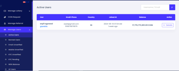 ByteLottery - Live Online Lottery Application with MLM - Image 3
